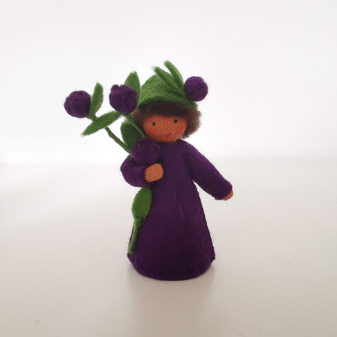 Blueberry Boy with Flower in Hand