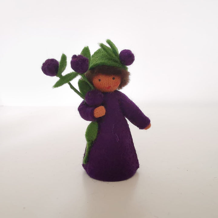 Blueberry Boy with Flower in Hand