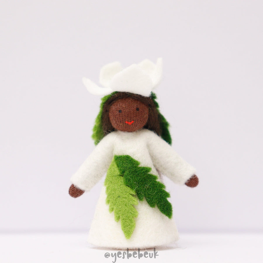 Christmas Rose Doll with Flower on Head