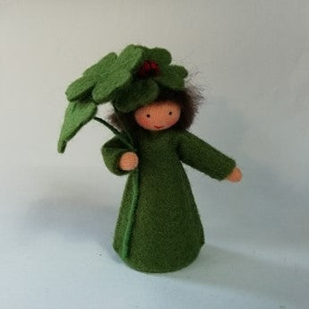 Clover Boy Doll with Flower in Hand