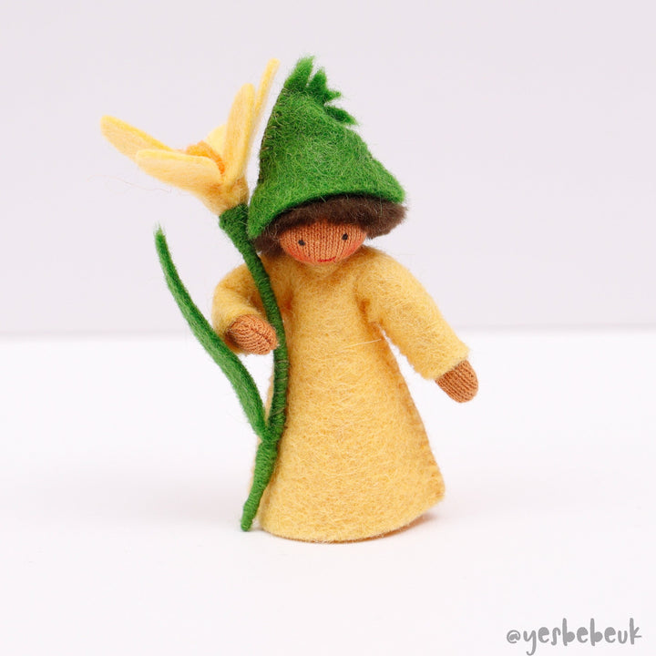 Crocus Doll with Flower in Hand