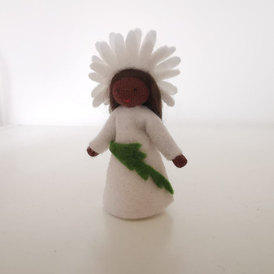Daisy Doll with Flower on Head - Dark Skin