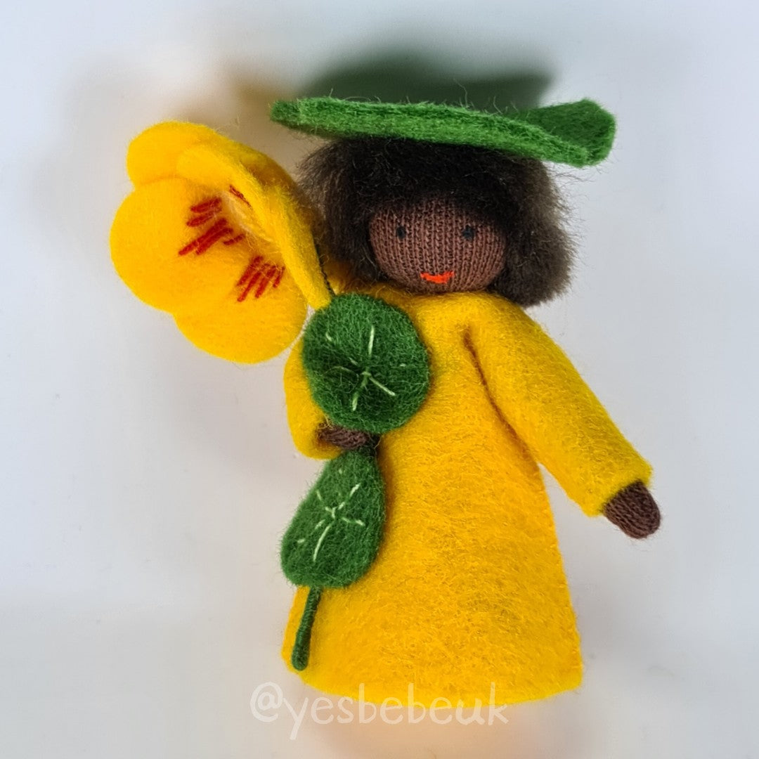 Lady's Slipper Doll with Flower in Hand