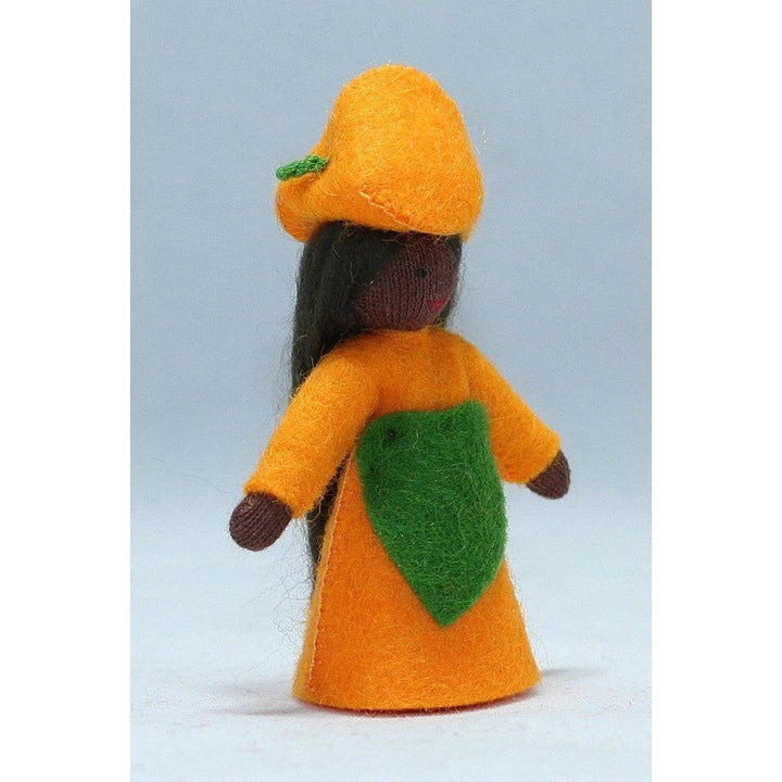 Lantern Girl Doll with Flower on Head - Dark Skin