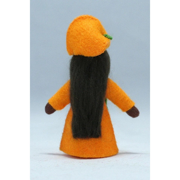 Lantern Girl Doll with Flower on Head - Dark Skin