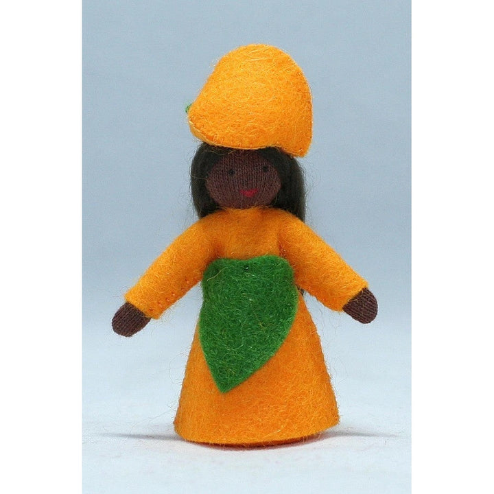Lantern Girl Doll with Flower on Head - Dark Skin