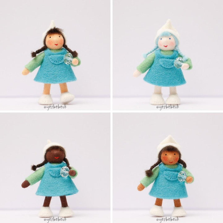 Pocket Winter Dwarf Girl with Crystal