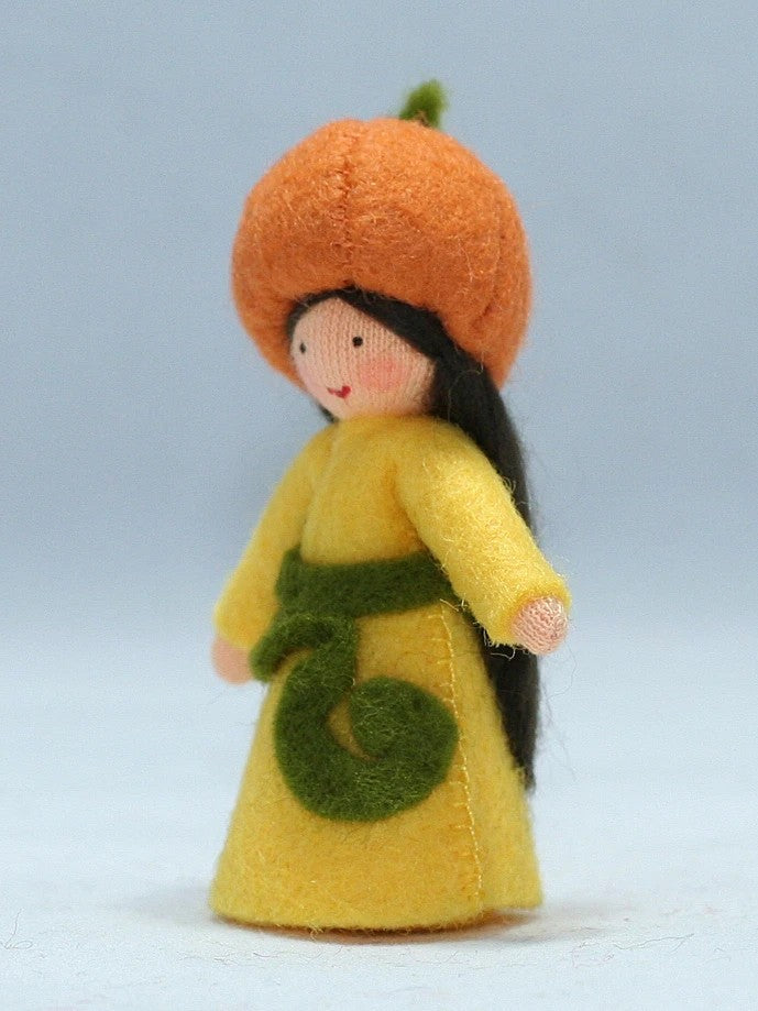 Pumpkin Doll with Flower on Head - Light Skin