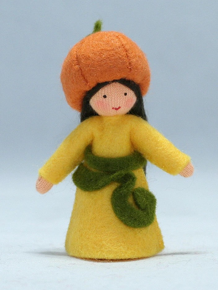 Pumpkin Doll with Flower on Head - Light Skin