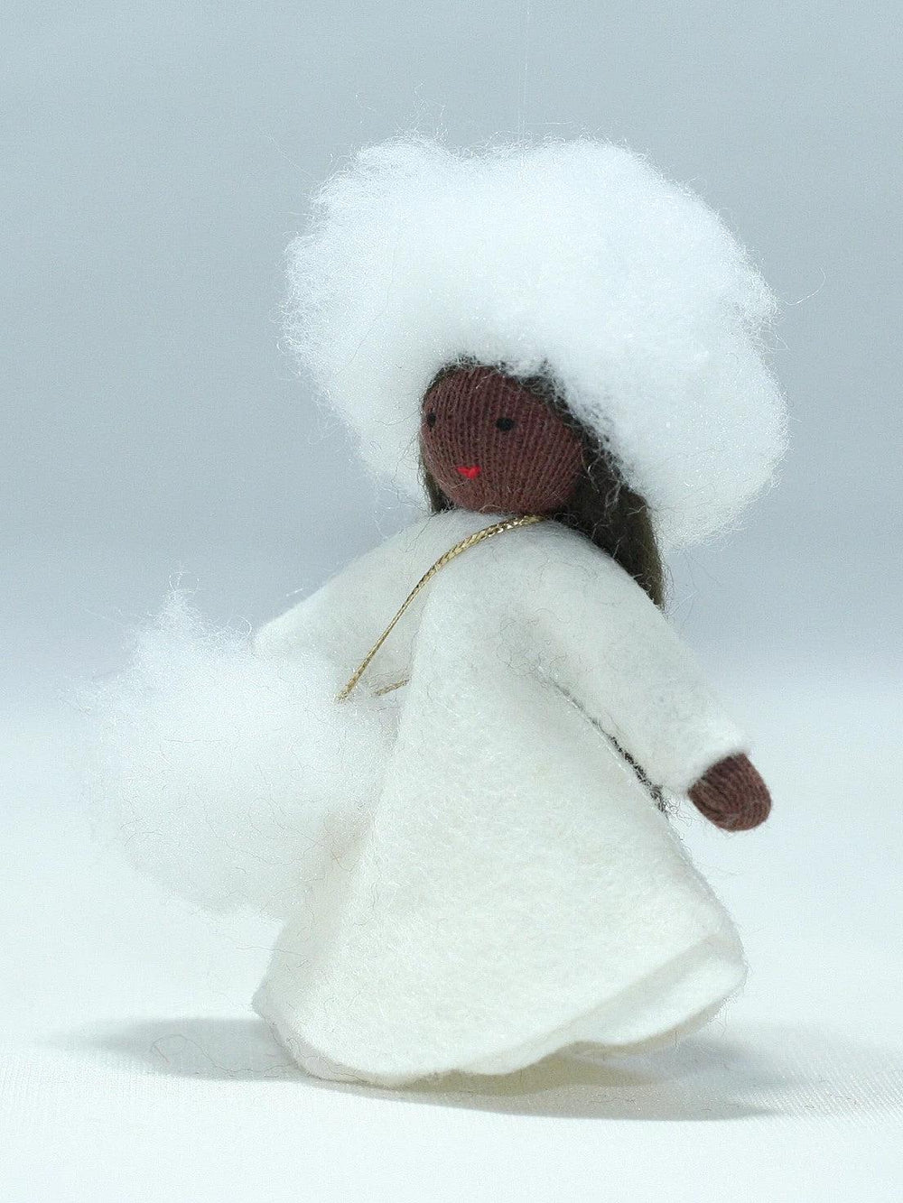 Snowflake Girl Hanging Doll Decoration - Dark Skin