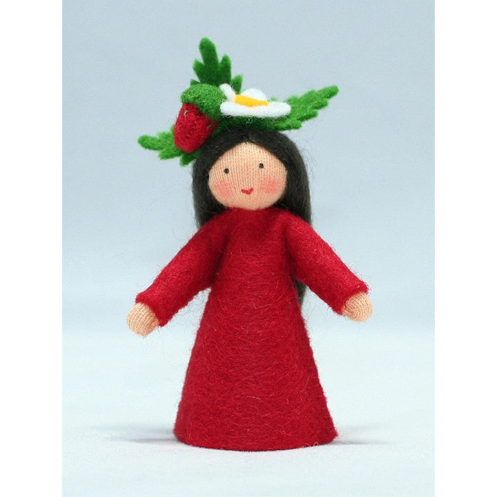 Strawberry Girl Doll with Flower on Head