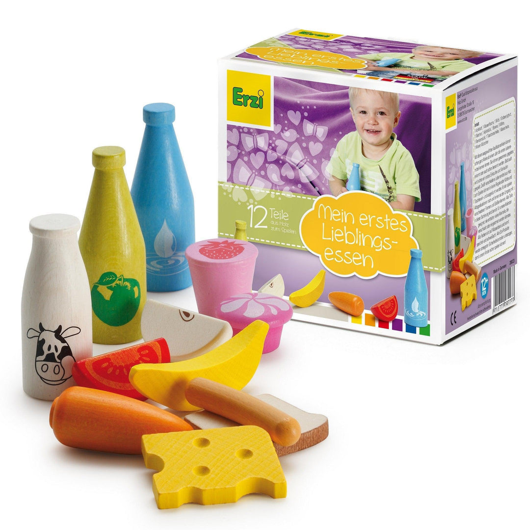Erzi Shop Assortment for Babies - Wooden Play Food