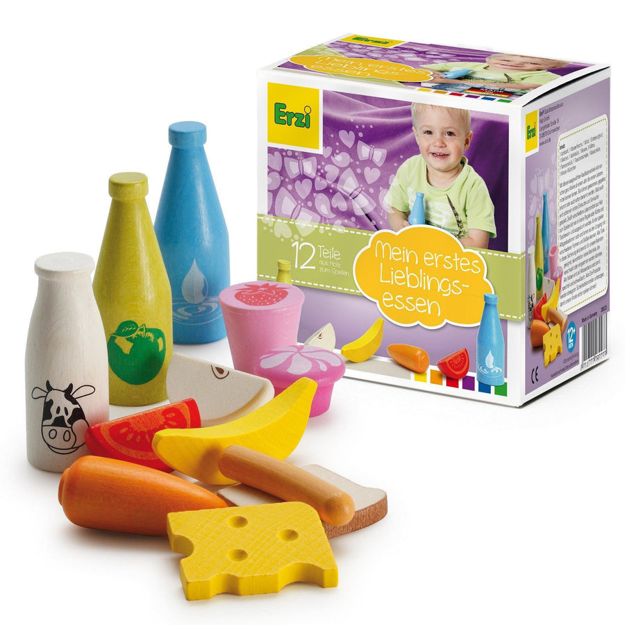 Erzi Shop Assortment for Babies - Wooden Play Food