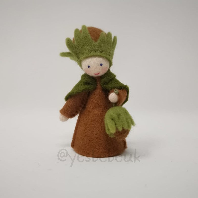 Hazelnut Boy with Flower in Hand