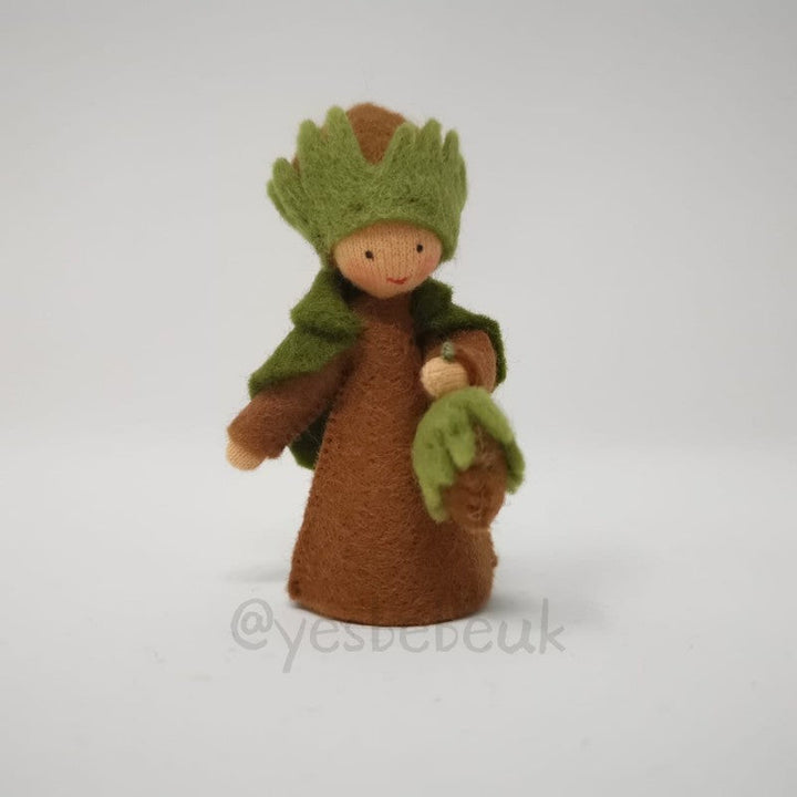 Hazelnut Boy with Flower in Hand