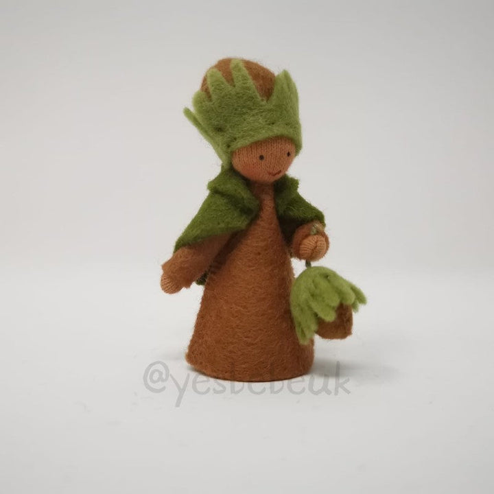 Hazelnut Boy with Flower in Hand