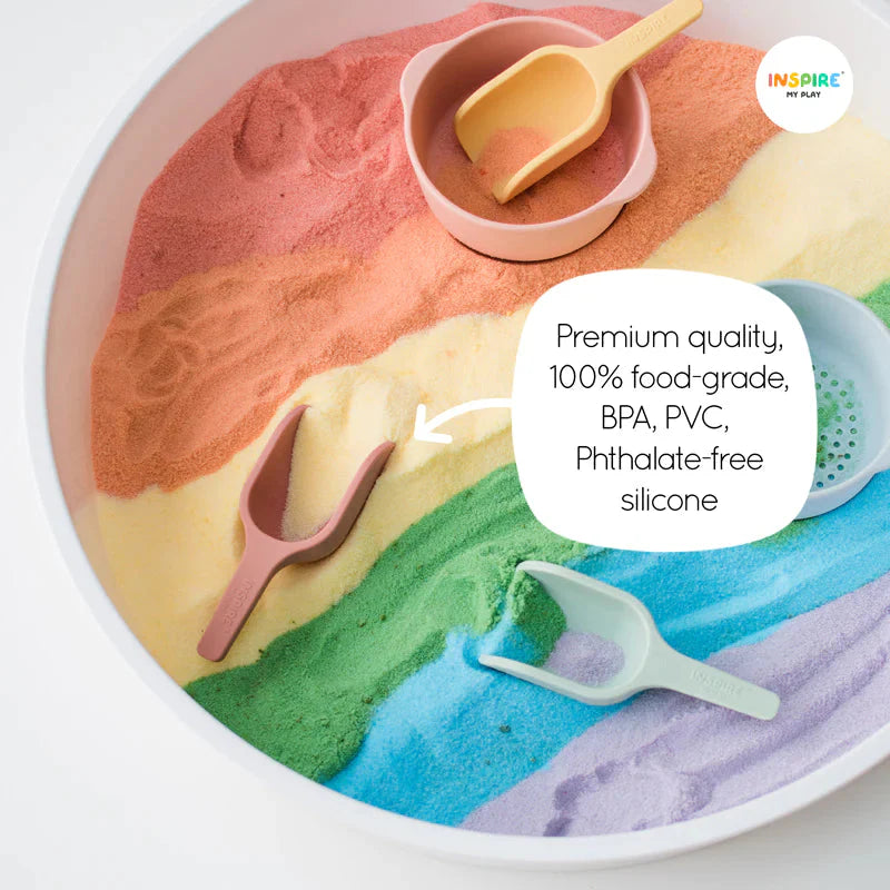 Pastel Mini Scoop Set for PlayTRAY-Scoops-Inspire My Play-Yes Bebe