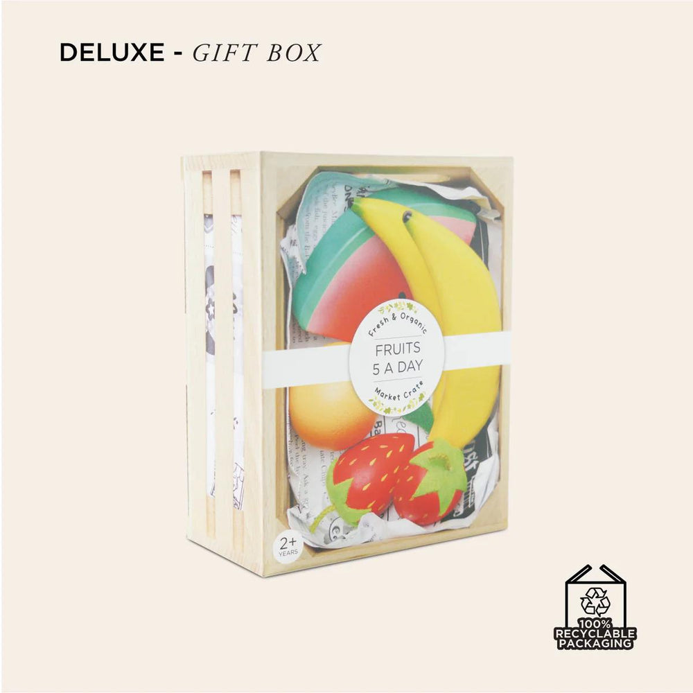 Smoothie Fruit Wooden Market Crate-Play Food Playsets-Le Toy Van-Yes Bebe