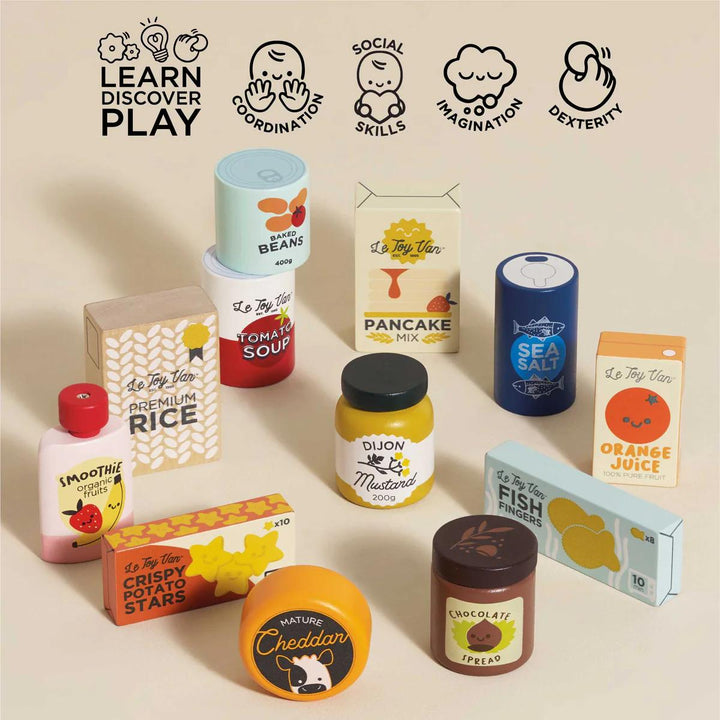 Supermarket Grocery Weekly Shop-Play Food Playsets-Le Toy Van-Yes Bebe