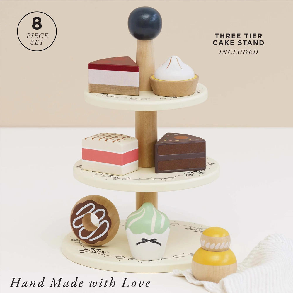 Three Tier Cake Stand-Play Food Playsets-Le Toy Van-Yes Bebe