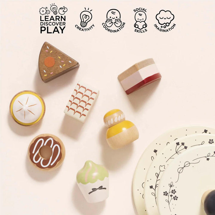 Three Tier Cake Stand-Play Food Playsets-Le Toy Van-Yes Bebe