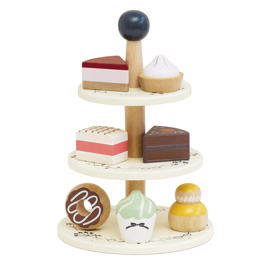 Three Tier Cake Stand-Play Food Playsets-Le Toy Van-Yes Bebe