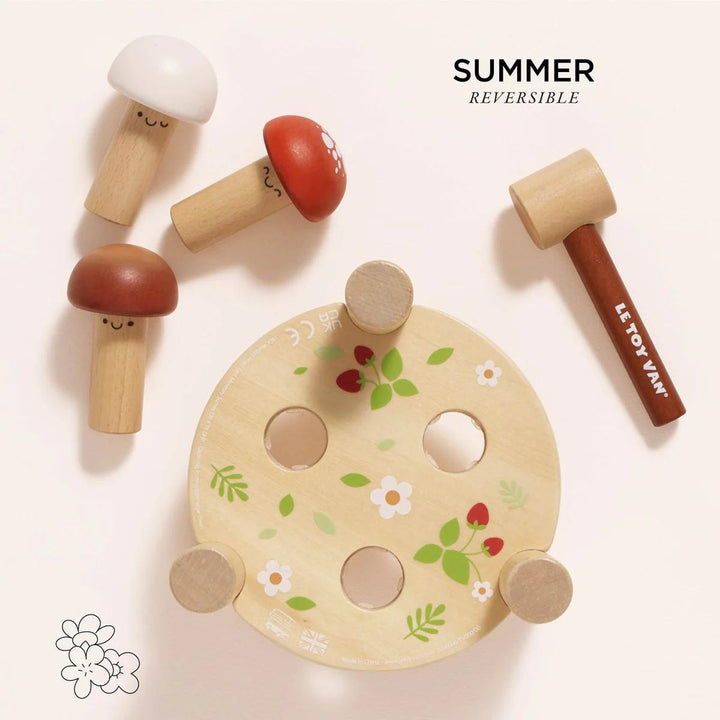 Woodland Mushroom Hammer Game-Hammer Games-Le Toy Van-Yes Bebe