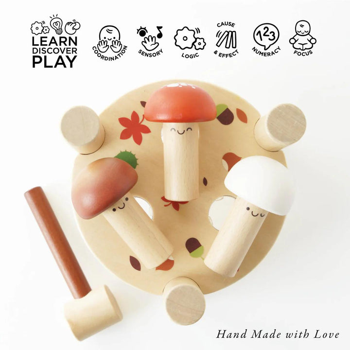 Woodland Mushroom Hammer Game-Hammer Games-Le Toy Van-Yes Bebe