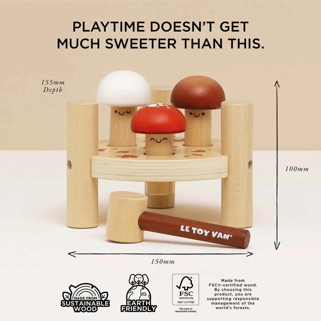 Woodland Mushroom Hammer Game-Hammer Games-Le Toy Van-Yes Bebe