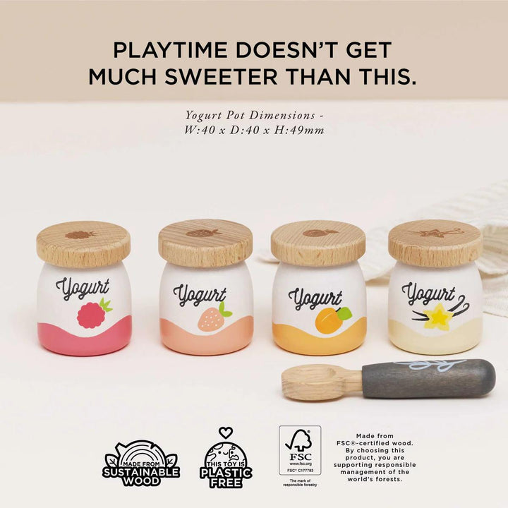 Yogurt Play Food Pack-Play Food Playsets-Le Toy Van-Yes Bebe
