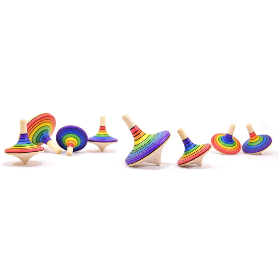 Rainbow Rally Big Spinning Top by Mader