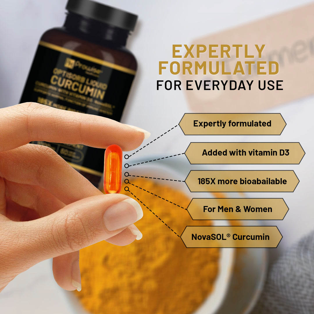 Optisorb Liquid Curcumin with Vitamin D - 60 Liqcaps