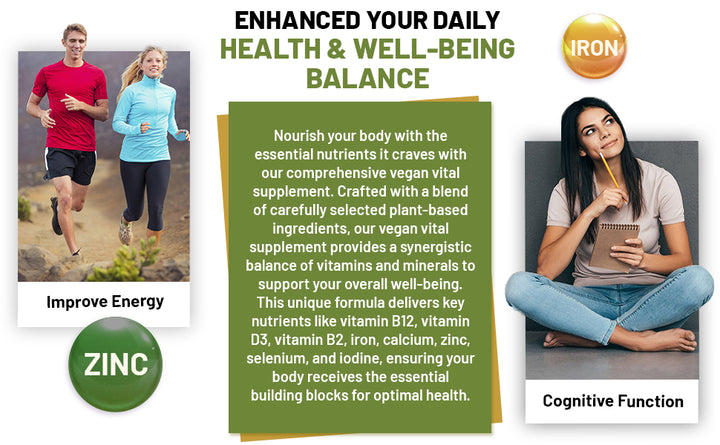 Vegan Vital Multivitamins and Minerals | 120 Vegan Multivitamin Capsule  by Prowise Healthcare