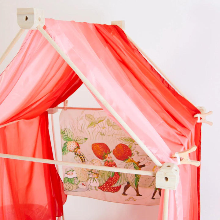 Double Playsilk - Strawberry-Playsilks-Sarah's Silks-Yes Bebe