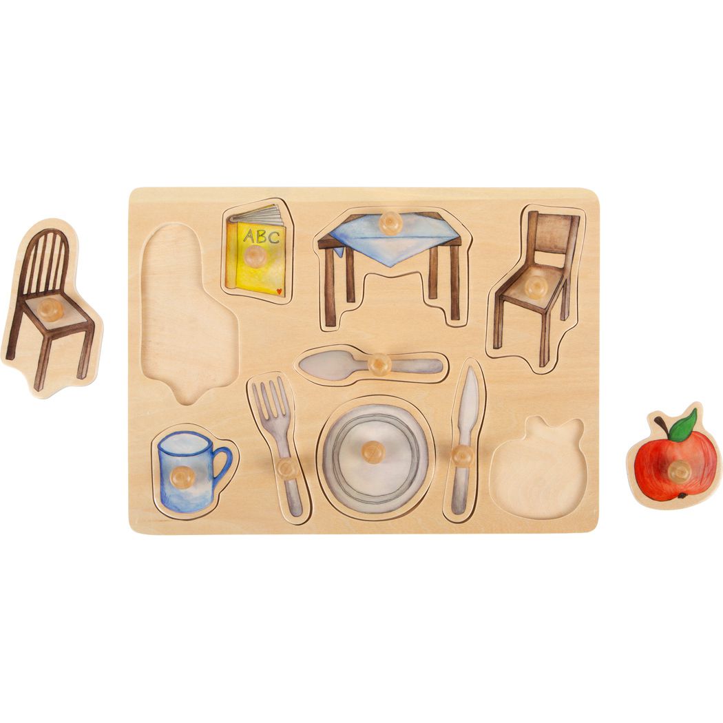 Everyday Objects - Peg Puzzle-Wooden Puzzles-Smallfoot-Yes Bebe