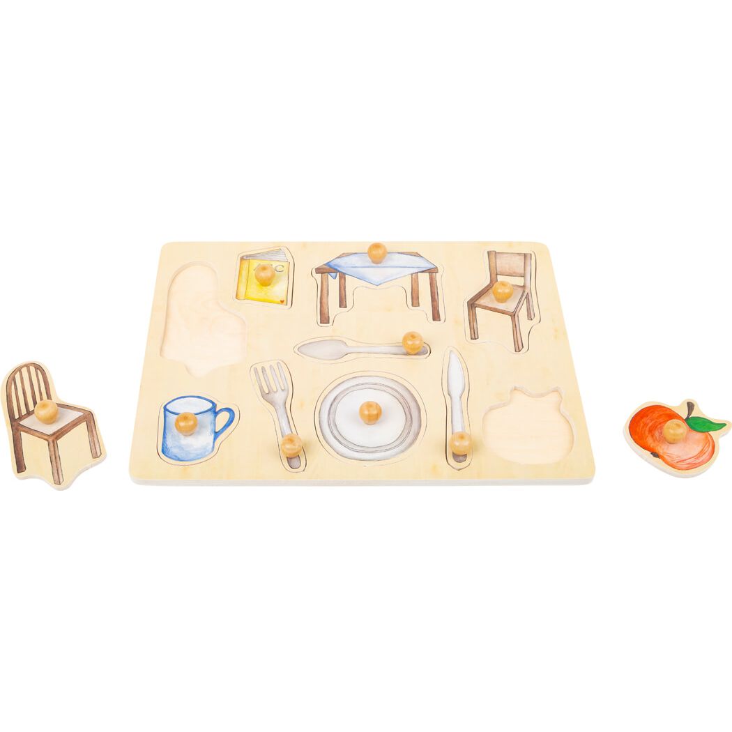 Everyday Objects - Peg Puzzle-Wooden Puzzles-Smallfoot-Yes Bebe