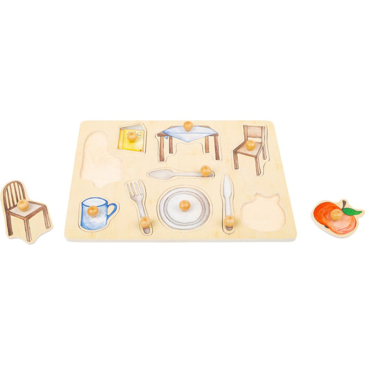 Everyday Objects - Peg Puzzle-Wooden Puzzles-Smallfoot-Yes Bebe