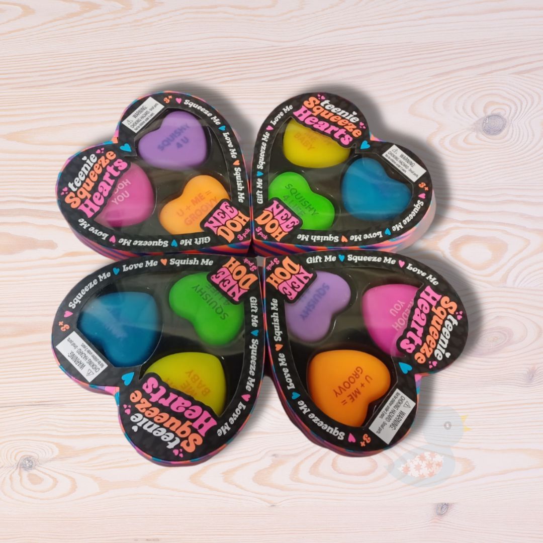 NeeDoh Teenie Squeeze Hearts (Pack of 3)