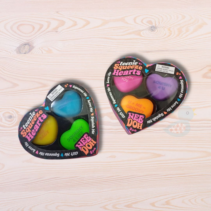 NeeDoh Teenie Squeeze Hearts (Pack of 3)
