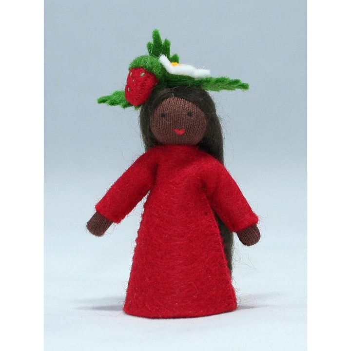 Strawberry Girl Doll with Flower on Head