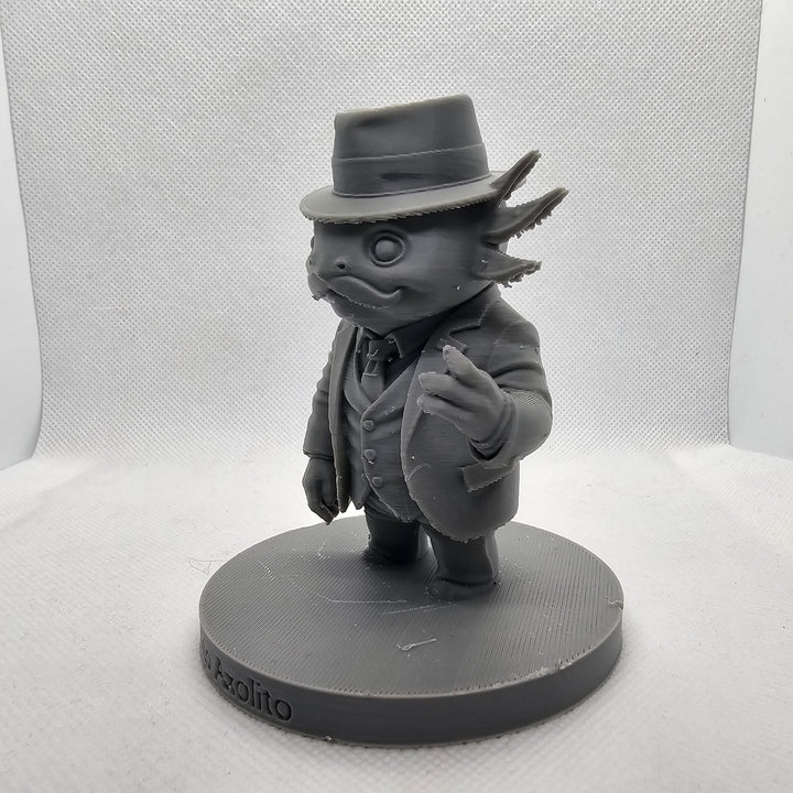 3D Printed Bandito Axolito Figure – Brainrot Meme Fan Art Desk Display Model