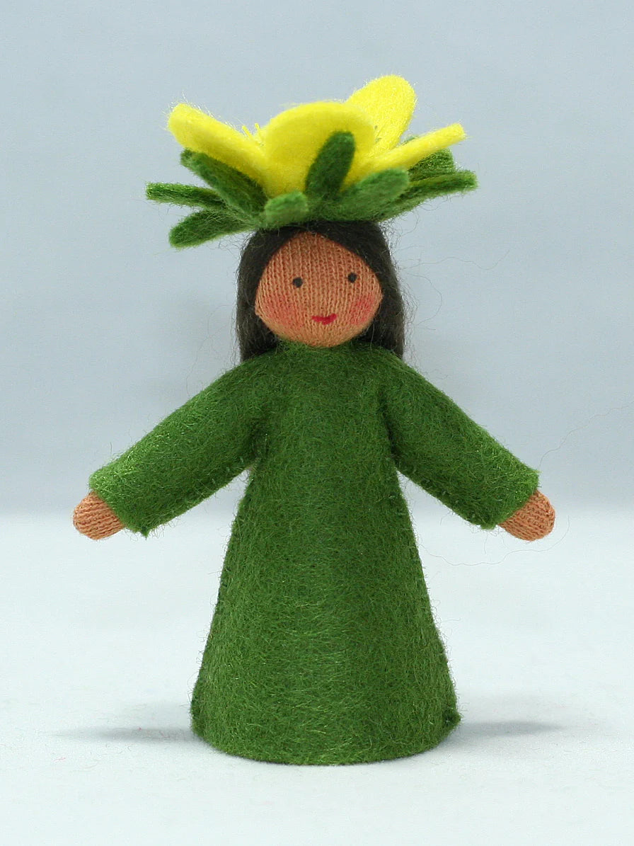Buttercup Doll with Flower on Head