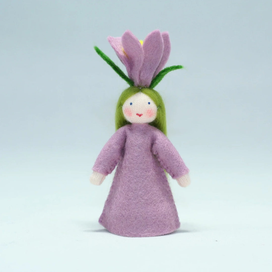 Crocus Doll with Flower in Hand