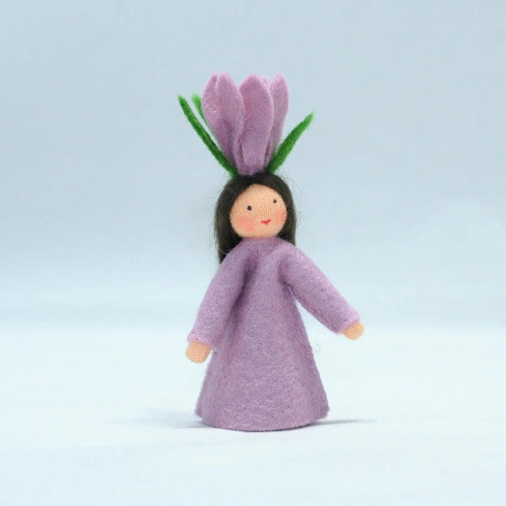 Crocus Doll with Flower in Hand