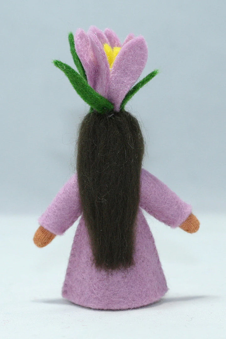 Crocus Doll with Flower in Hand