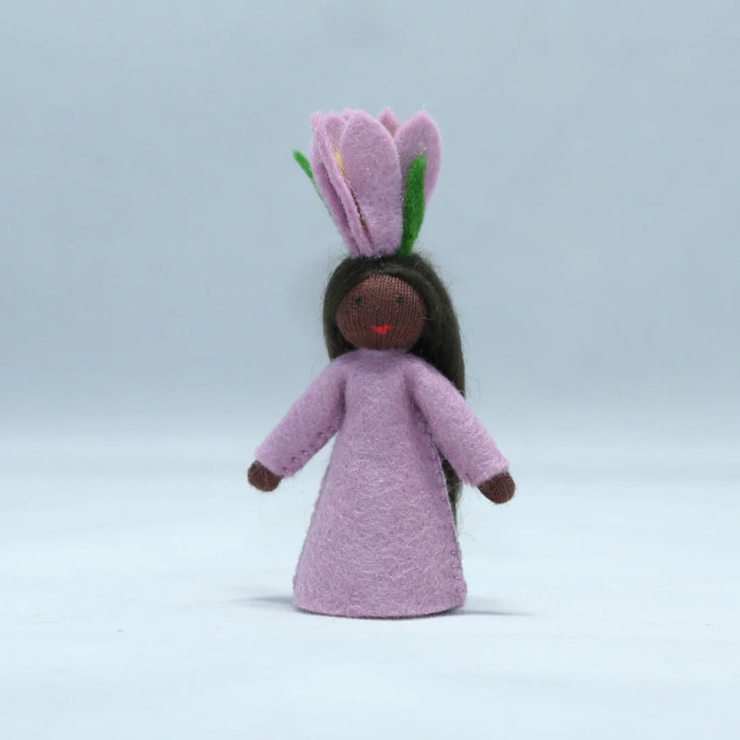 Crocus Doll with Flower in Hand