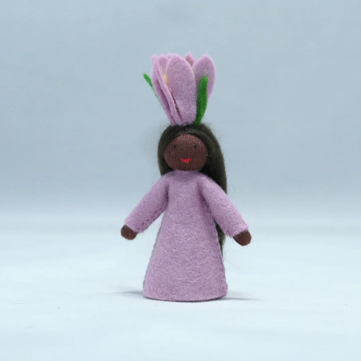 Crocus Doll with Flower in Hand