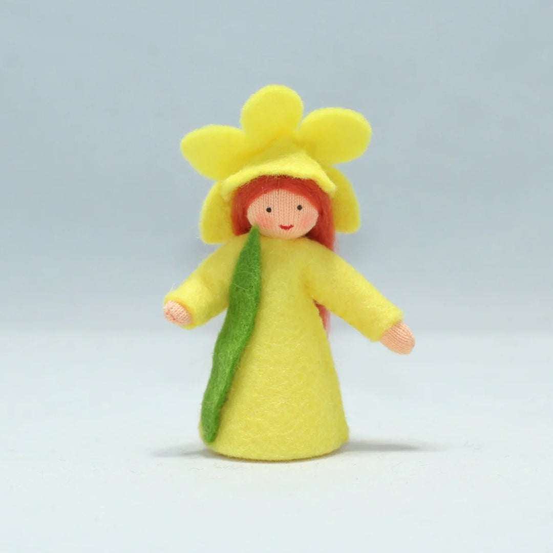 Daffodil Girl Doll with Flower on Head