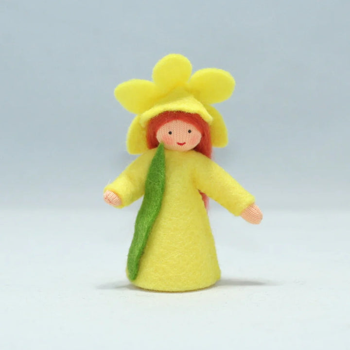 Daffodil Girl Doll with Flower on Head