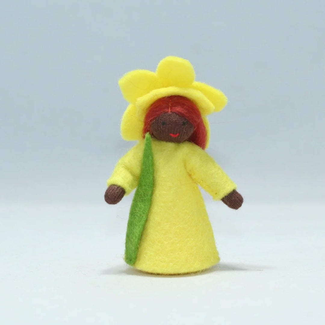 Daffodil Girl Doll with Flower on Head